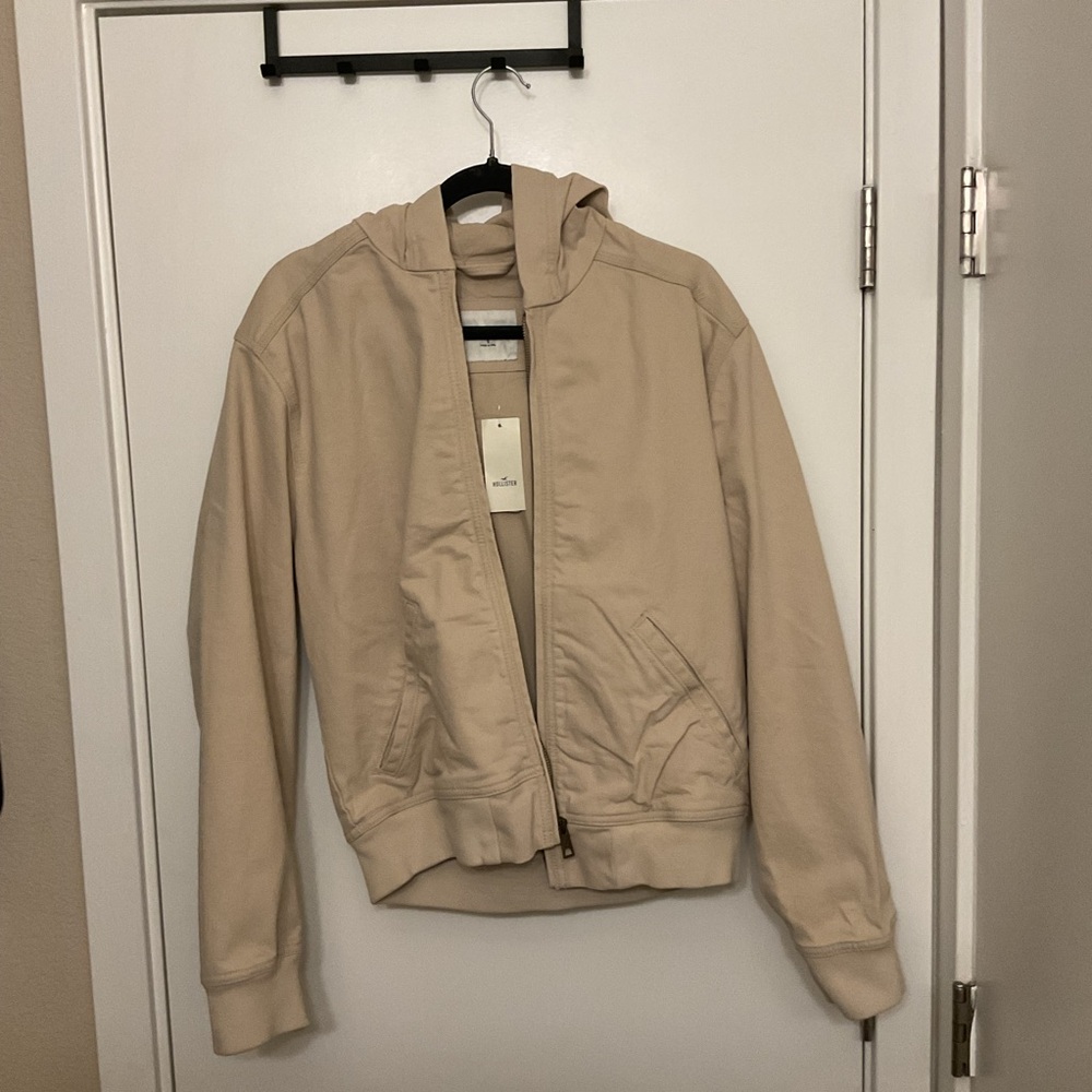 Hollister Tan Bomber Jacket